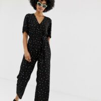 Gestuz - Dorothie - Combinaison à pois multicolores-Noir Asos