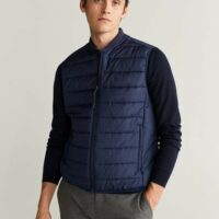 Gilet matelassé imperméable Nouvelle collection MANGO MAN