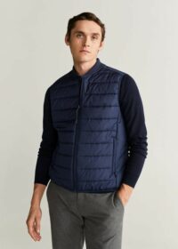 Gilet matelassé imperméable Nouvelle collection MANGO MAN