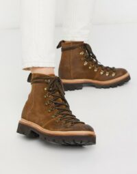 Grenson - Nanette - Bottines de randonnée - Daim marron Asos