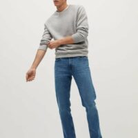 Jean bob straight-fit foncé Nouvelle collection MANGO MAN