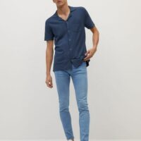 Jean jude skinny délavé clair Nouvelle collection MANGO MAN