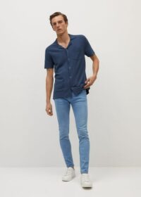 Jean jude skinny délavé clair Nouvelle collection MANGO MAN