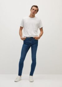 Jean jude skinny délavé foncé Nouvelle collection MANGO MAN