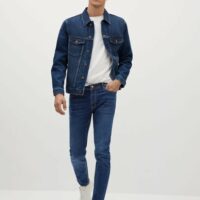 Jean jude skinny délavé foncé Nouvelle collection MANGO MAN