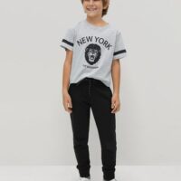 Jogger coton bio cordon Nouvelle collection MANGO KIDS