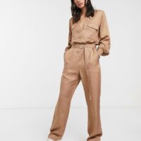 Levete Room - Combinaison utilitaire - Camel-Marron Asos