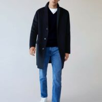 Manteau déstructuré en laine Nouvelle collection MANGO MAN