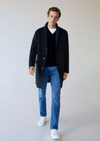 Manteau déstructuré en laine Nouvelle collection MANGO MAN