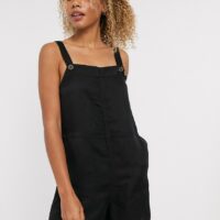 & Other Stories - Combishort sans manches en lin - Noir Asos