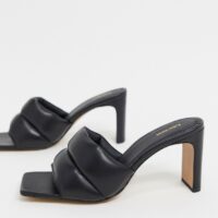 & Other Stories - Mules rembourrées à talons - Noir Asos