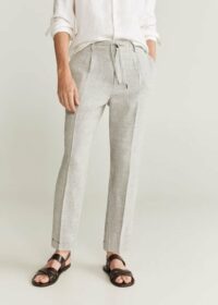 Pantalon 100 % lin Nouvelle collection MANGO MAN