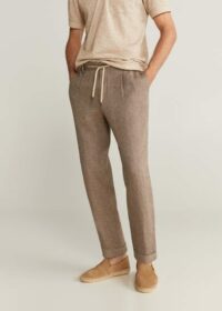 Pantalon 100 % lin Nouvelle collection MANGO MAN