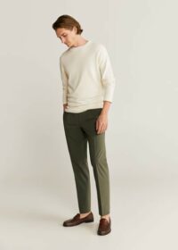 Pantalon chino slim-fit pinces Nouvelle collection MANGO MAN