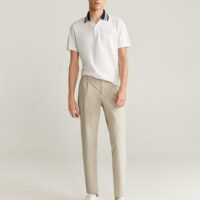 Pantalon chino slim-fit pinces Nouvelle collection MANGO MAN