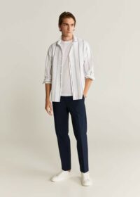 Pantalon chino slim-fit pinces Nouvelle collection MANGO MAN