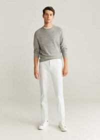 Pantalon chino slim-fit serge Nouvelle collection MANGO MAN