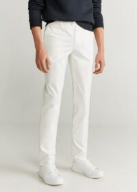 Pantalon chino slim-fit serge Nouvelle collection MANGO MAN