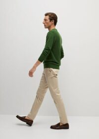 Pantalon chino slim-fit serge Nouvelle collection MANGO MAN