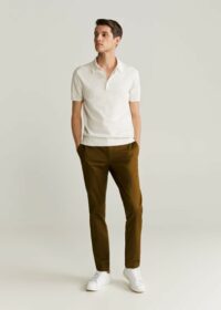 Pantalon chino slim-fit serge Nouvelle collection MANGO MAN