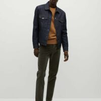 Pantalon chino tapered-fit velours côtelé Nouvelle collection MANGO MAN