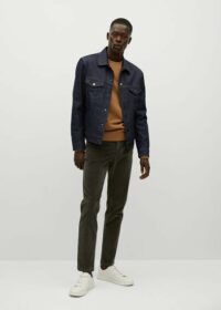 Pantalon chino tapered-fit velours côtelé Nouvelle collection MANGO MAN