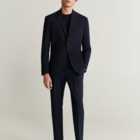 Pantalon de costume slim-fit laine Nouvelle collection MANGO MAN