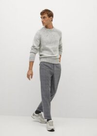 Pantalon de costume slim-fit laine carreaux Nouvelle collection MANGO MAN