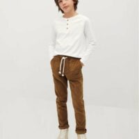 Pantalon droit velours milleraies Nouvelle collection MANGO KIDS