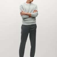 Pantalon laine vierge Nouvelle collection MANGO MAN