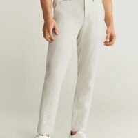 Pantalon lin slim-fit Nouvelle collection MANGO MAN