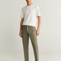 Pantalon lin slim-fit Nouvelle collection MANGO MAN