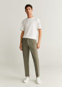 Pantalon lin slim-fit Nouvelle collection MANGO MAN