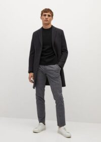 Pantalon slim-fit à carreaux en coton Nouvelle collection MANGO MAN