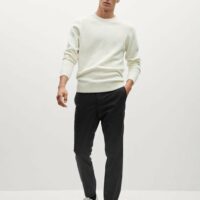 Pantalon slim-fit laine vierge Nouvelle collection MANGO MAN