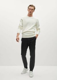 Pantalon slim-fit laine vierge Nouvelle collection MANGO MAN