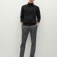 Pantalon slim-fit structuré en coton Nouvelle collection MANGO MAN