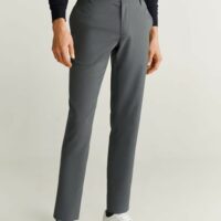 Pantalon slim-fit taille élastique crop Nouvelle collection MANGO MAN