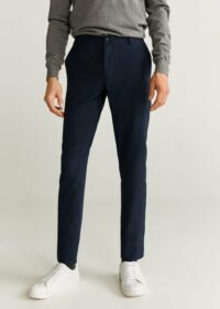 Pantalon slim-fit taille élastique crop Nouvelle collection MANGO MAN