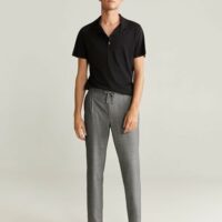 Pantalon tapered-fit carreaux Nouvelle collection MANGO MAN