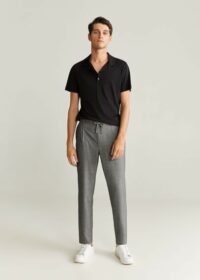 Pantalon tapered-fit carreaux Nouvelle collection MANGO MAN