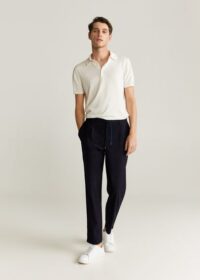 Pantalon tapered-fit carreaux Nouvelle collection MANGO MAN