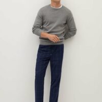 Pantalon tapered-fit carreaux Nouvelle collection MANGO MAN