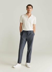 Pantalon tapered-fit crop Nouvelle collection MANGO MAN