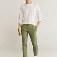 Pantalon tapered-fit crop Nouvelle collection MANGO MAN