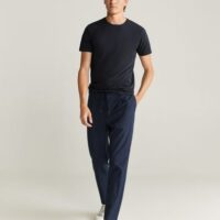 Pantalon tapered-fit pinces Nouvelle collection MANGO MAN