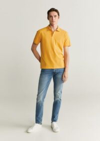 Polo coton brodé Nouvelle collection MANGO MAN