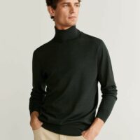 Pull-over 100 % laine mérinos lavable Nouvelle collection MANGO MAN