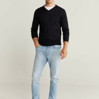 Pull-over 100 % laine mérinos lavable Nouvelle collection MANGO MAN