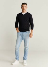 Pull-over 100 % laine mérinos lavable Nouvelle collection MANGO MAN